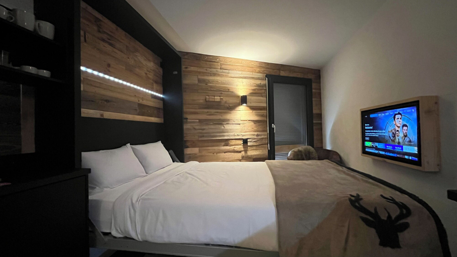Bedroom 2, Les Cerfs - Appartement & Studio, Hérens