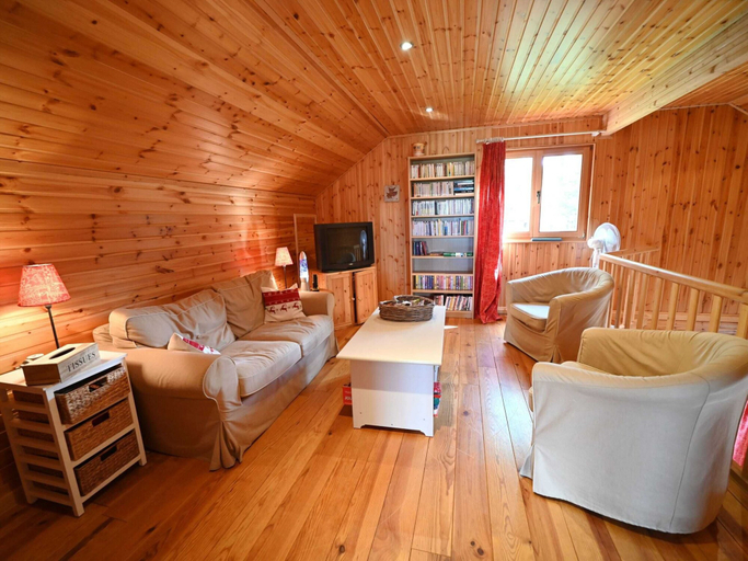Living area 3, Chalet in Biron with Sauna and Nature Views, Luxembourg