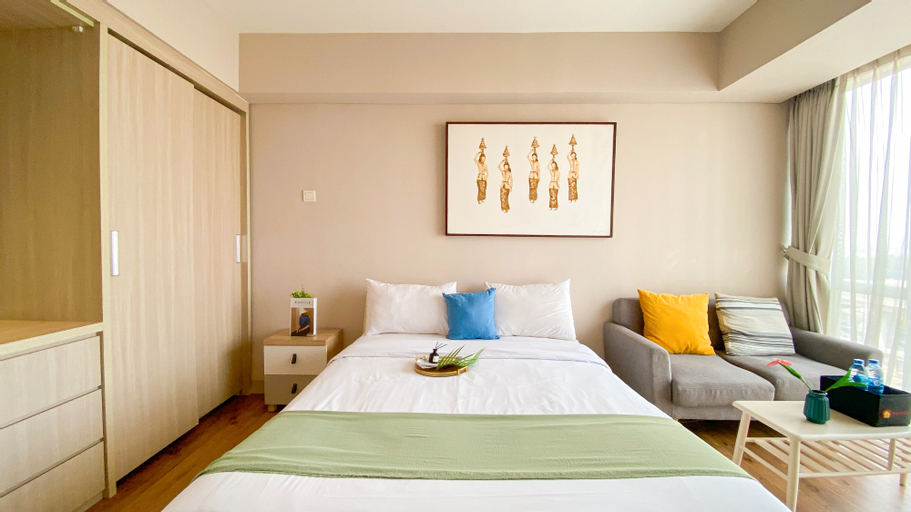Homey and Good Studio at H Residence Apartment By Travelio, East Jakarta