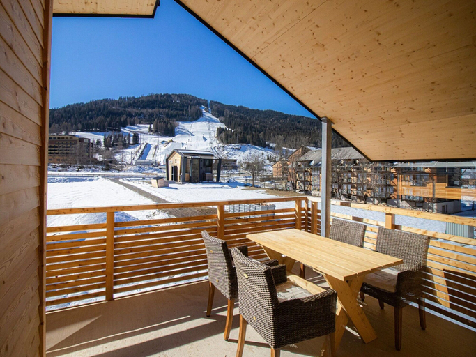 View from property 5, Luxurious Apartment in St Georgen am Kreischberg With Sauna, Murau