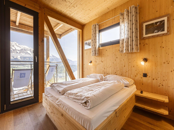 Bedroom 2, Chalet with panoramic sauna, Liezen