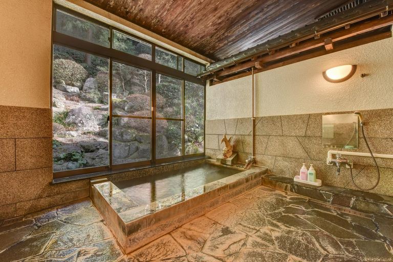 Bathroom 3, Yusako Onsen Ryokan, Ōda