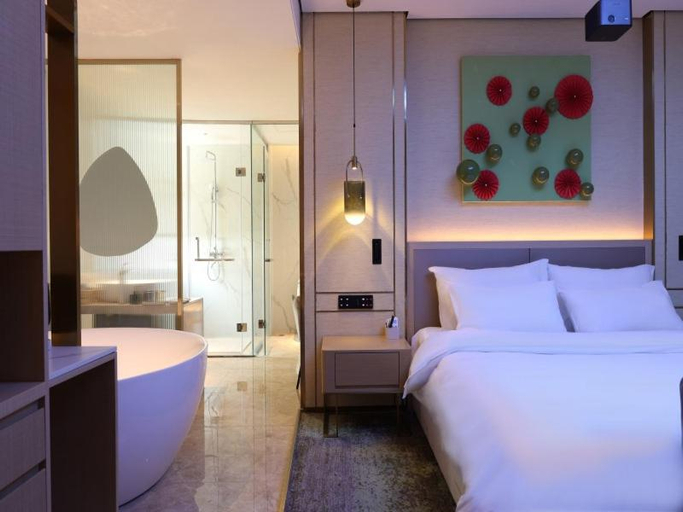 Bedroom 2, GELI Hotel Bengbu Wanda Plaza Nanxiang Chengshi Square, Bengbu