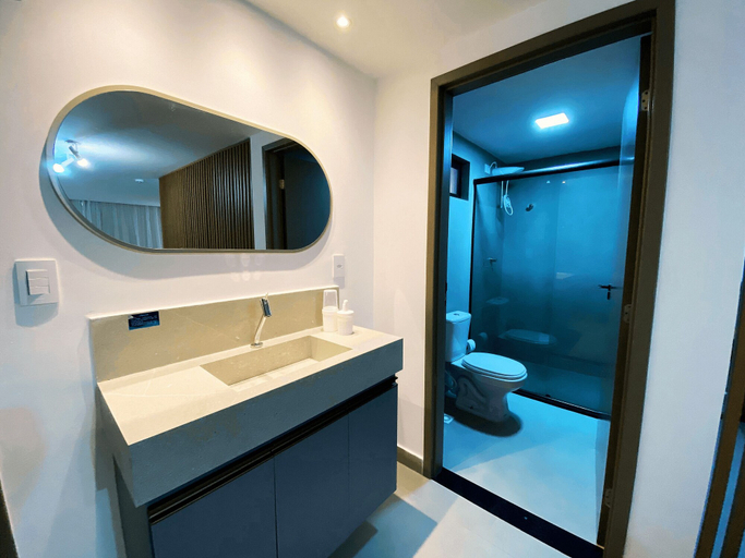 Bathroom 3, Flat FM20 Cabo Branco Comfort - By Almare, João Pessoa