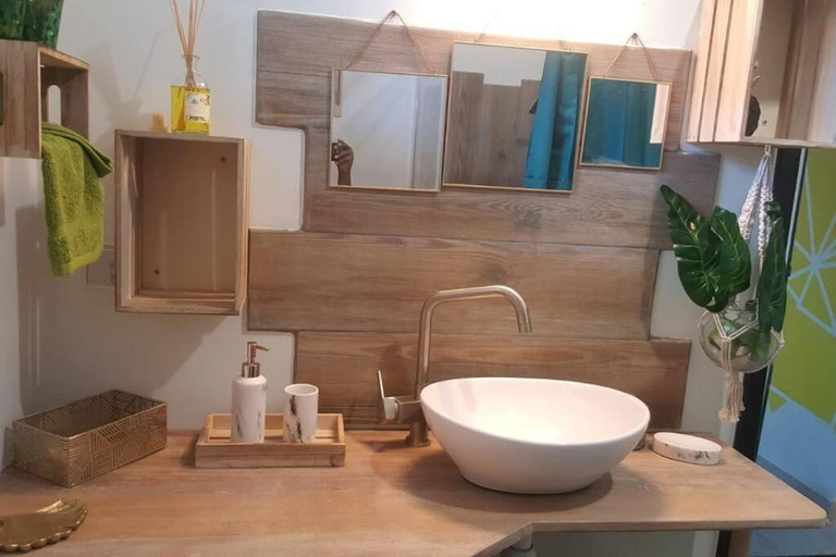 Bathroom 4, Douceur de Feves - T2 de Charme avec Piscine et vue mer a la Trinite, La Trinité