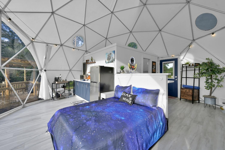 Private Luxury Glamping Geo Dome W Hot Tub, San Jacinto