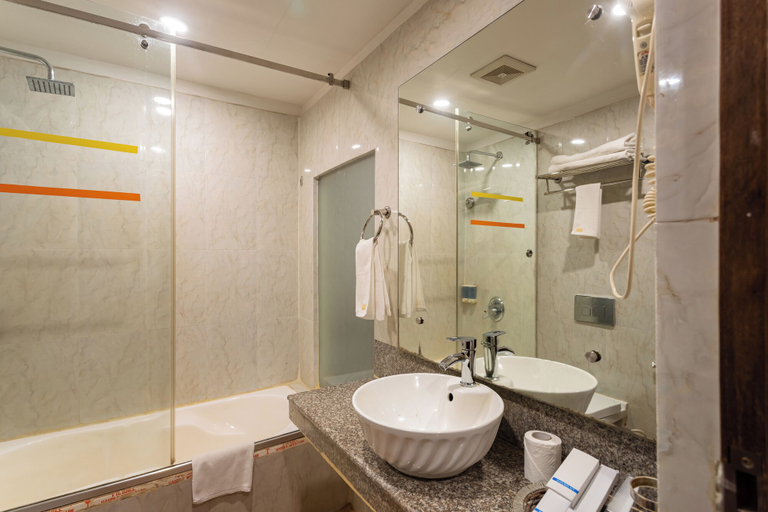 Bathroom 4, Yellow Pagoda Hotel, Bagmati