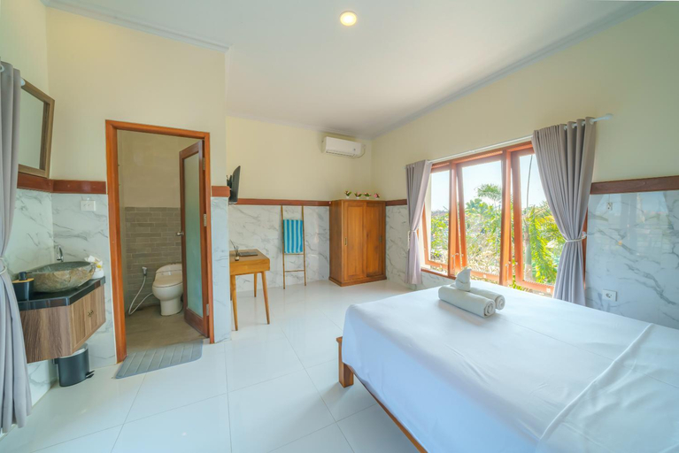 Bedroom 3, TropicalVibes 4BR RiceField, Ocean & Volcano view Canggu !, Badung