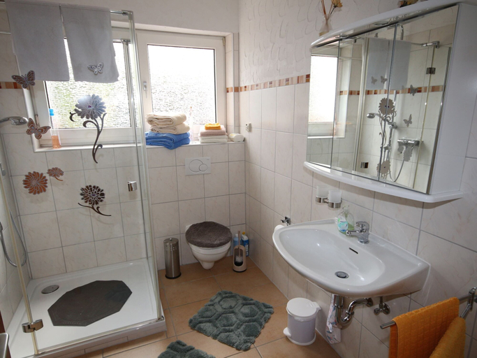 Bathroom 3, Cozy Apartment in Strotzbüsch near Eifel Center, Vulkaneifel