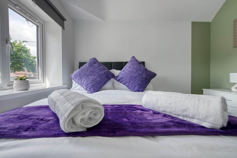Bedroom 2, Moseley House 4BR with Free Parking, Birmingham