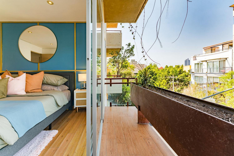 Balcony/terrace 2, Trendy La Roma Condo with Parking & Patio, Mexico City