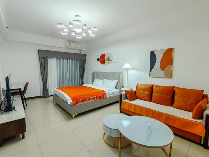 Bedroom 1, Guangzhou Lijing Aparthotel Pazhou Exhibition Center - Next to Exit D of Wanshengwei MTR Station, Guangzhou