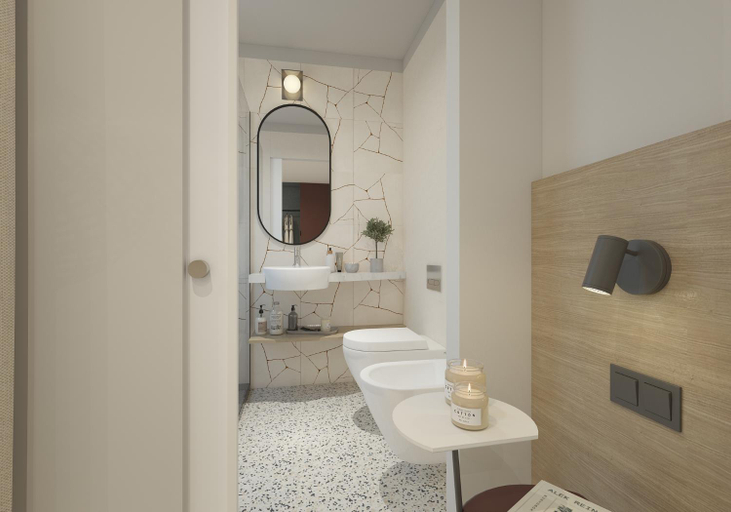 Bathroom 4, Hotel Sirenetta, Gorizia