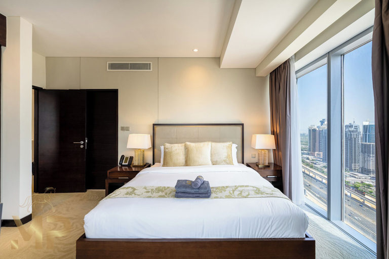 Bedroom 2, Marco Polo - Chic 1BR in Marina Hub | Expansive Balcony, Dubai