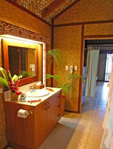 Bathroom 5, Rarotonga Beach Bungalows, Rorotonga