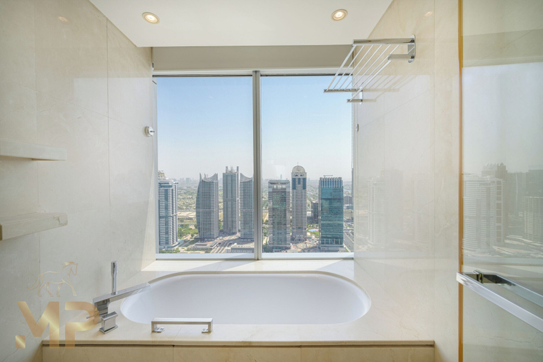 Bathroom, Marco Polo - Chic 1BR in Marina Hub | Expansive Balcony, Dubai