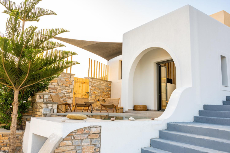 Exterior & Views, Ios Seaside house with sunset view and small pool, South Aegean