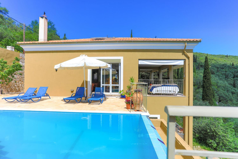 Exterior view 4, Villa Rose above Agni with amazing views, Ionian Islands