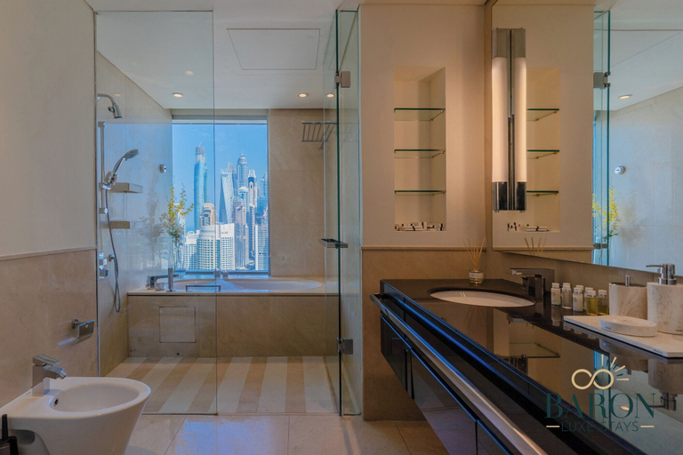 Bathroom 4, Stylish 1BR unit Address Marina, Dubai
