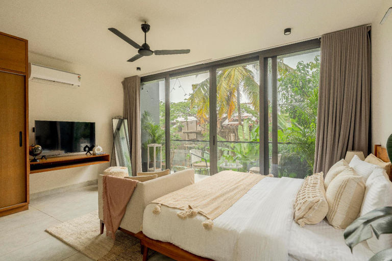 Bedroom 3, ELIVAAS 3 BHK with Pvt Pool & Jacuzzi - Casa Vasu, North Goa