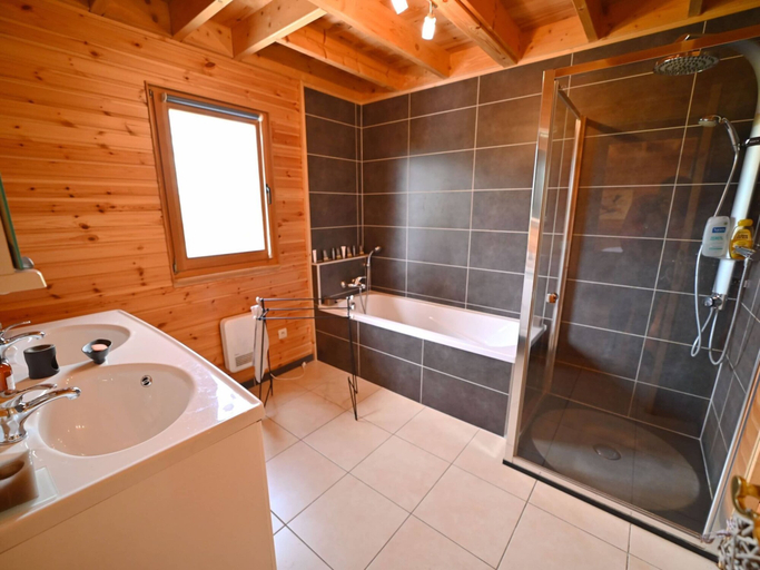 Bathroom 5, Chalet in Biron with Sauna and Nature Views, Luxembourg