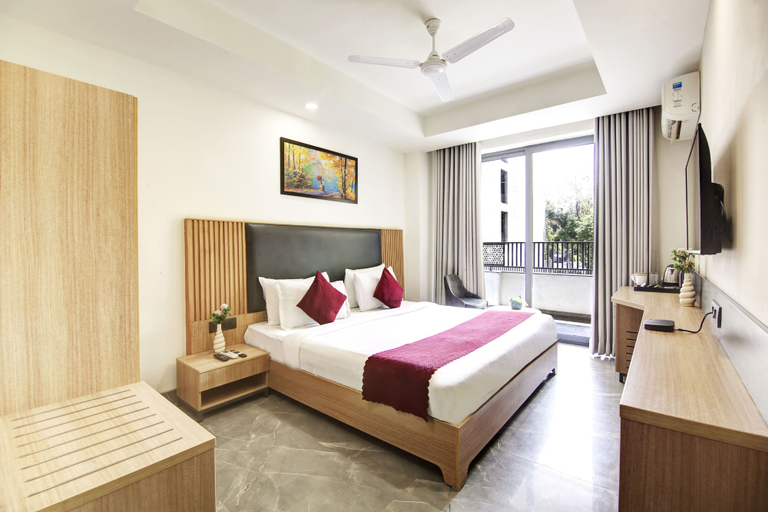 Bedroom 3, Saltstayz Premier – Cyber Hub, Gurgaon