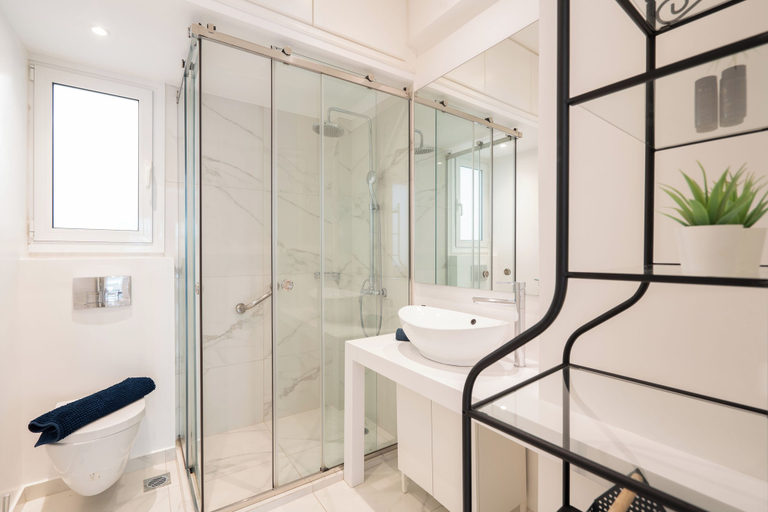 Bathroom 4, Sophisticated Modern Apt in Athens, Attica