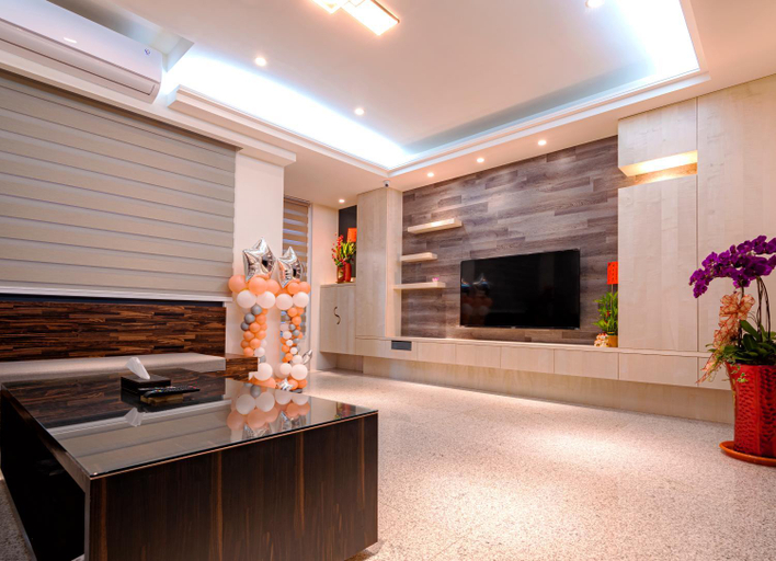 Shared lounge/TV area 3, Geometric Puzzle Homestay, Penghu