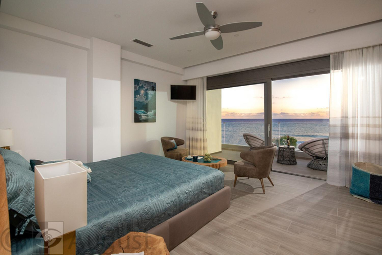 Bedroom 3, Seafront Luxury Moonlight Villa in South East Crete with Breathtaking Views, Crete
