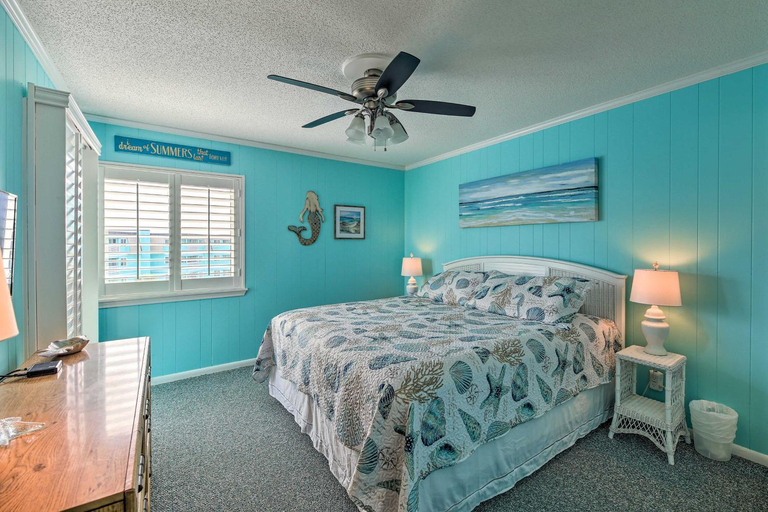 Bedroom 2, Beachfront Condo with Boardwalk and Pool Access!, Carteret
