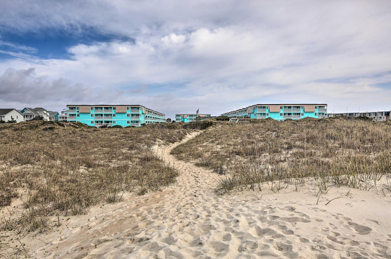 Exterior & Views 1, Beachfront Condo with Boardwalk and Pool Access!, Carteret