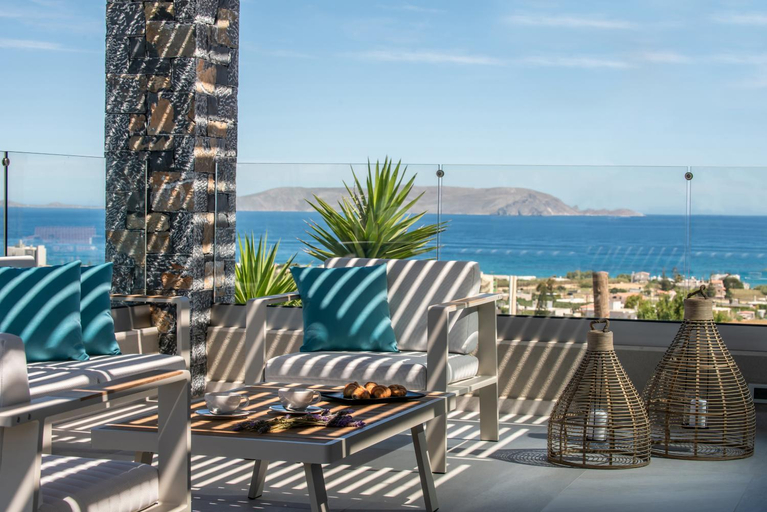 Balcony/terrace 2, Kymo Instyle Villa - Sea view Private pool Jacuzzi, Crete