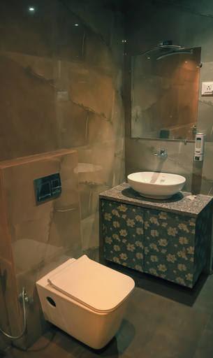 Bathroom 4, Whispering Peepul Resort, Thane