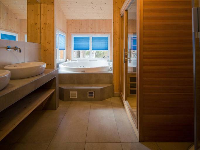 Bathroom 4, Chalet in Alps With Sauna & Whirlpool, Murau