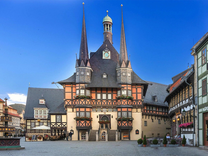 View from property 2, Ferienwohnung Fachwerktraum, Wernigerode, Harz