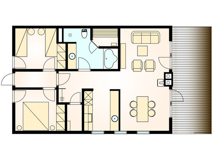 Floor plan, Apartment in Bad Saarow mit Terrasse, Oder-Spree