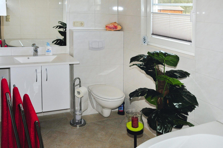Bathroom, Ferienhaus mit Sauna am Duemmer See, Ludwigslust-Parchim
