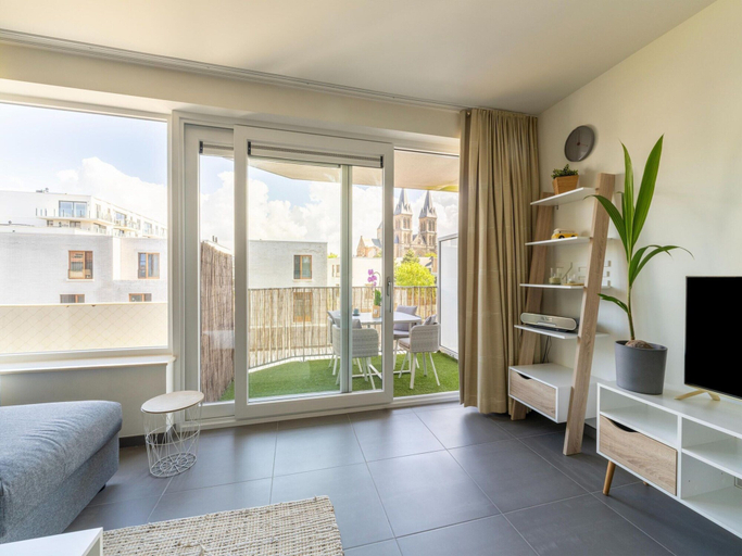 Living area, Chic Flat Near Ostend Beach, West-Vlaanderen