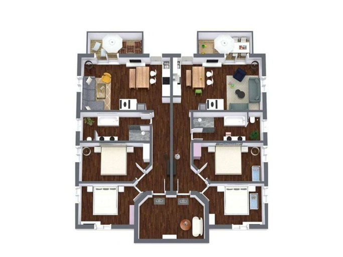 Floor plan, "amalie" in the Villa Eckhart, Vorpommern-Rügen