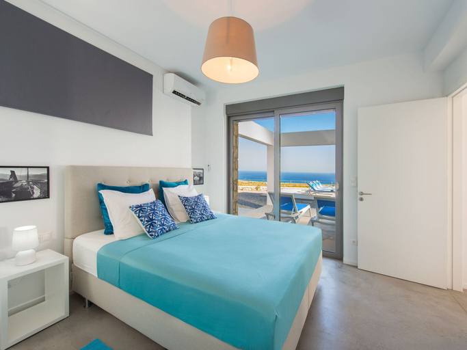 Bedroom 3, Villa in Rhodes With Infinity Pool, South Aegean