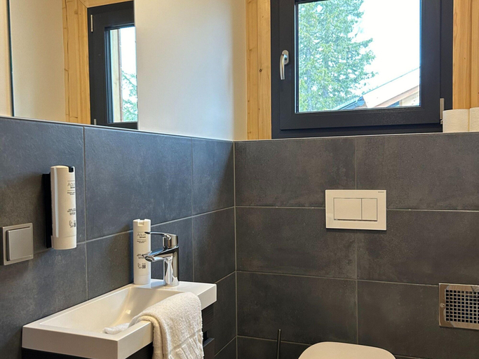 Bathroom 5, Chalet With Sauna on Balcony, Murau