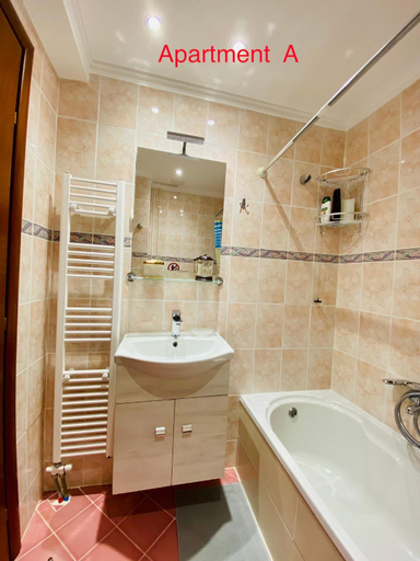 Bathroom 2, Side Sea View Apartment, Central Macedonia