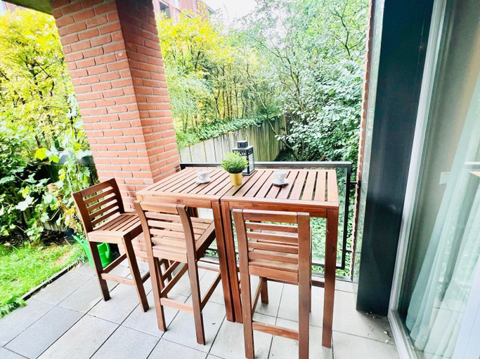 Terrace/patio 4, Chic one bedroom with parking&terrace, Luxembourg