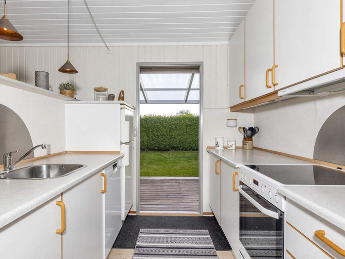Private kitchen 3, 5 Person Holiday Home in Roslev, Skive