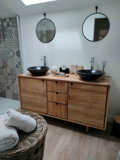 Bathroom 4, La Cabane Boheme, Maison d'hotes Bassin d'Arcachon, Gironde