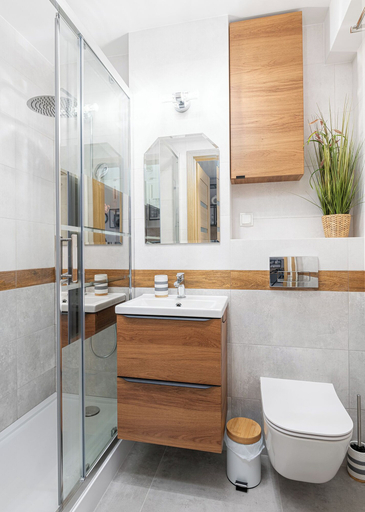 Bathroom, RentPlanet - Apartament Potockiego, Warsaw