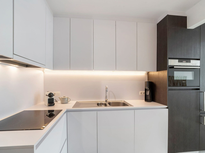 Private kitchen 4, Attractive Studio With a Sea-view, West-Vlaanderen