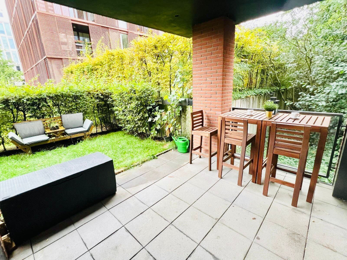 Terrace/patio 3, Chic one bedroom with parking&terrace, Luxembourg