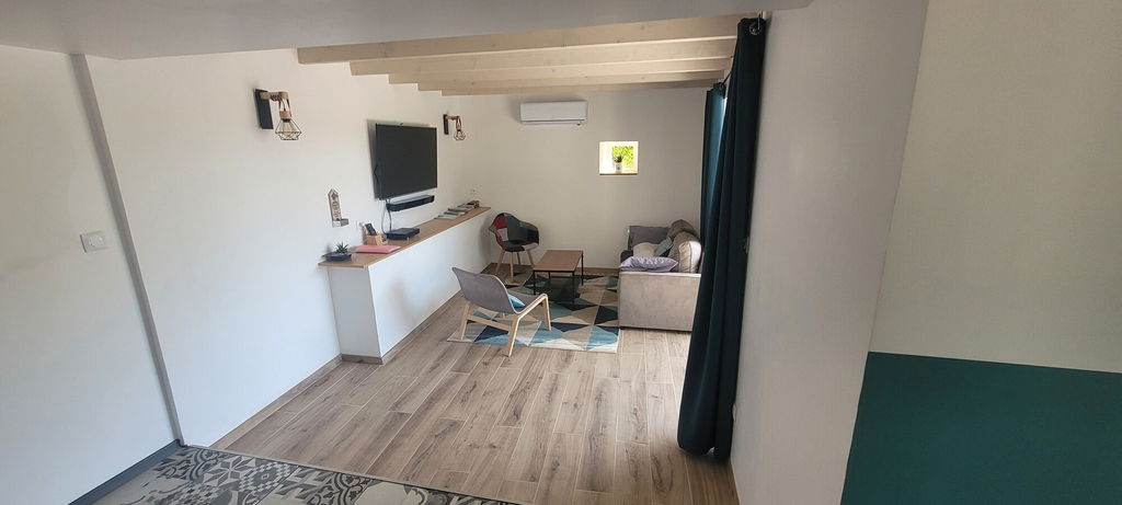 Living area, Gite Blanche Neige, Drôme