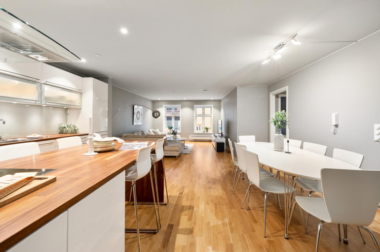 Kitchen 3, Fløyen Lux Apartment, Bergen
